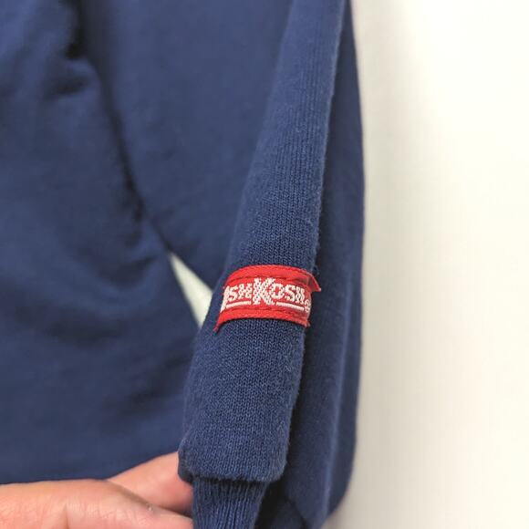 Vintage Oshkosh Bgosh Cardigan Girls Size 6 Navy Heart - Picture 3 of 6